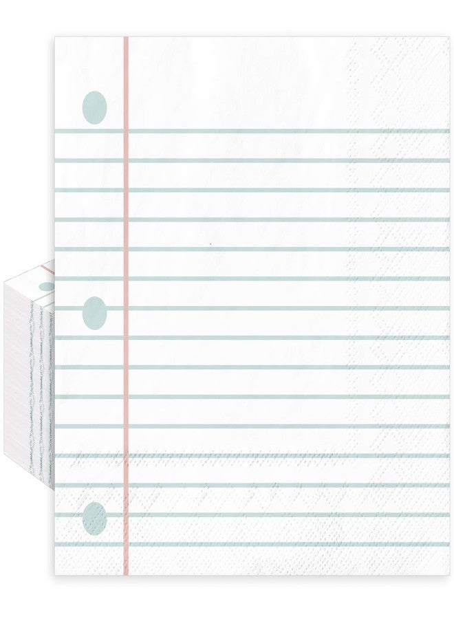 وولاين مجموعة مناديل ورقية من والين، 80 قطعة، مثالية للعودة إلى المدرسة، مع دفتر ملاحظات، مناديل عشاء للاستخدام مرة واحدة، مناديل غداء لأول يوم دراسي، مناسبة لرياض الأطفال، ورياض الأطفال، وحفلات التخرج، ولوازم تزيين الحفلات. - Image 1